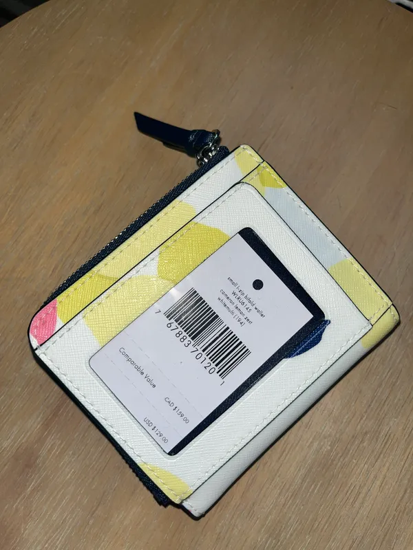Kate Spade White And Blue Bi Fold Wallet - Image 2