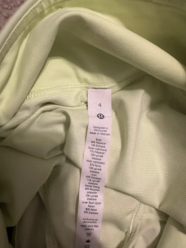 Lululemon Yellow  Speed Up Shorts - Image 2