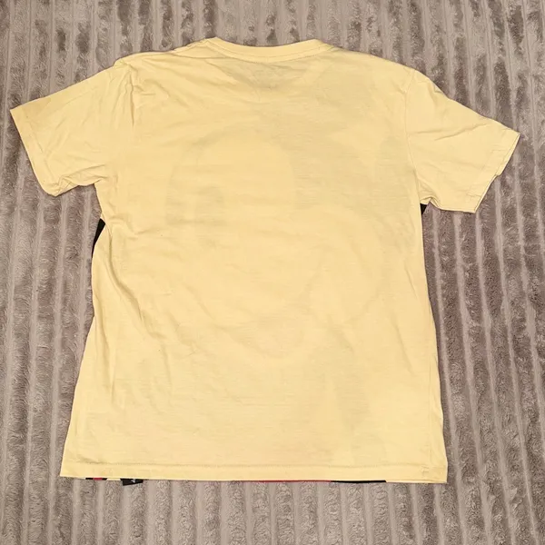 Disney Mickey Mouse Graphic‎ T-Shirt, Pale Yellow, Size Large (LL) - Image 3