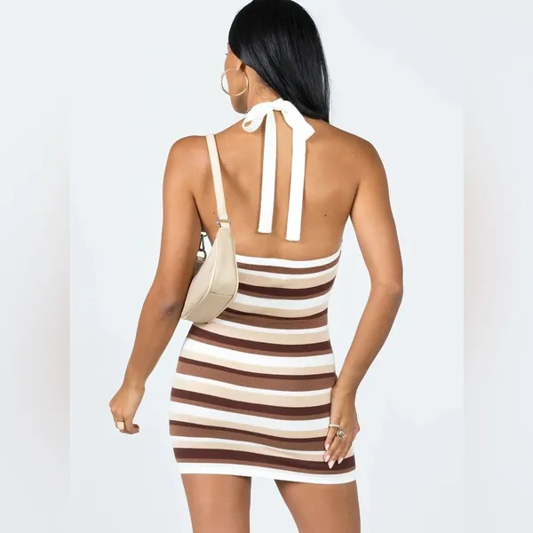 Princess Polly Ciro Mini Dress Brown - Image 6