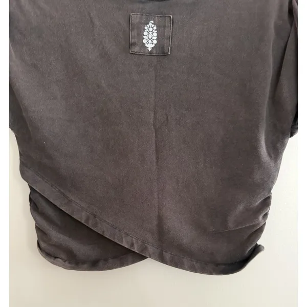 Free People Hot Shot Crossover Top‎ Black Women's Size Medium - Image 6