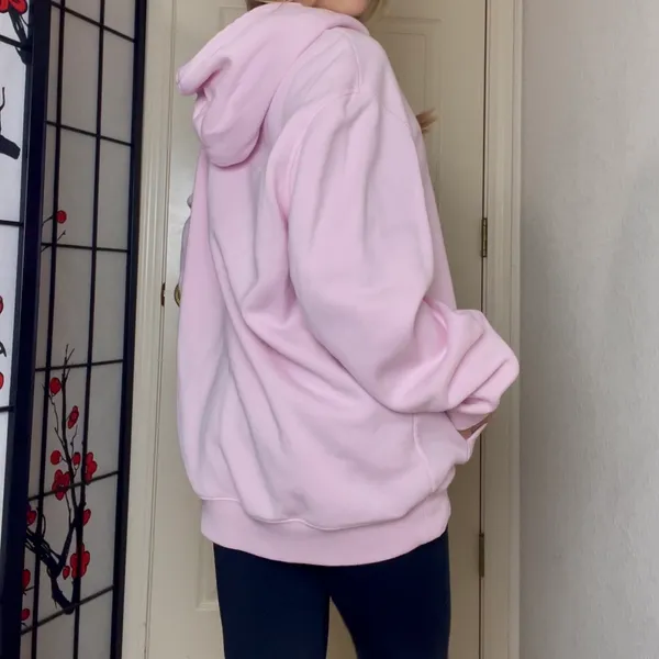 Divided - H&M | Basic Pink Drawstring Pullover Hoodie Jacket Sweatshirt - Image 6