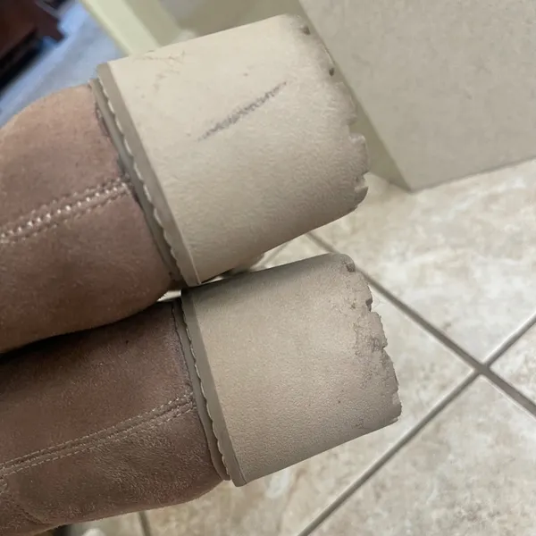 Dolce vita‎ Rielle Taupe Brown Faux Suede Platform Chelsea Ankle Boots WMS 8.5 - Image 9