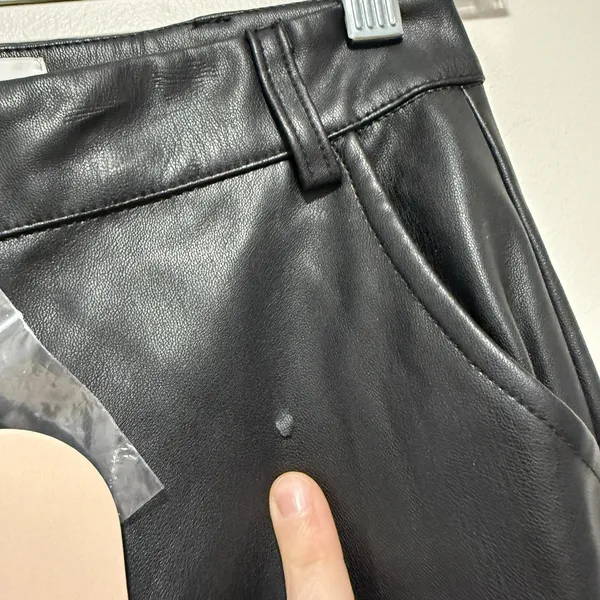 Meshki NWT Tyra Straight Leg Faux Leather Pants‎ in Black Size XS - Image 5