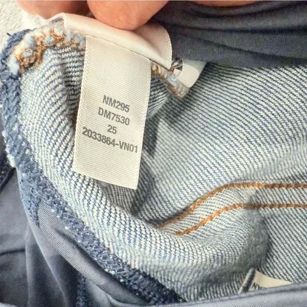 Madewell The Maternity Over-the-Belly Perfect Vintage Jean‎ Decatur Wash Size 25 - Image 11