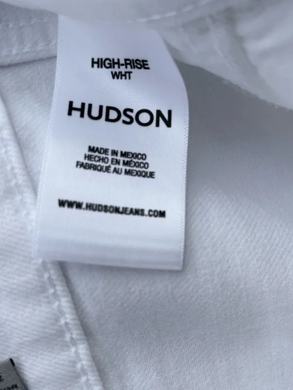 Hudson Jeans Anthropologie High Rise Wide Leg Cargo Pants White Size 30 - Image 6