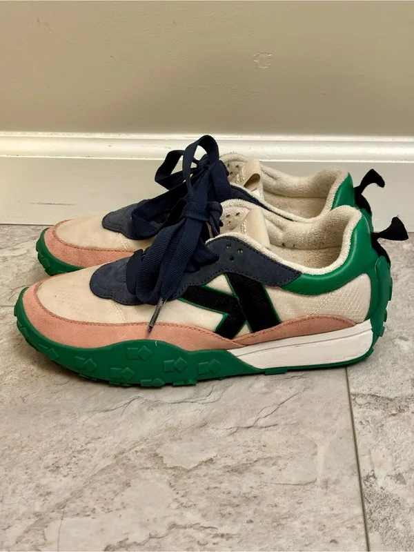 Kate Spade New York K As In Kate Sneakers White Green Women 6.5 B US Shoes - Image 3