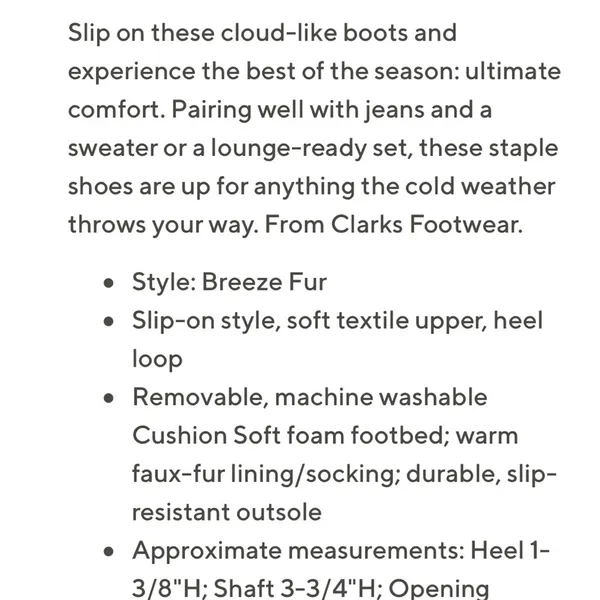 Clark’s cloudstepper breeze faux fur slip on boots - Image 3