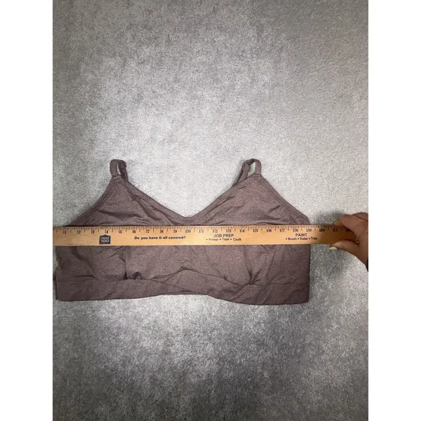 Torrid Lightly Lined Smooth Cross Front Bralette Size 3 Brown - Image 5
