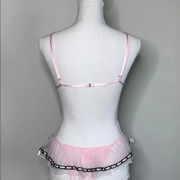 Rare Victoria’s Secret Ballerina Cutout Teddy - Image 3