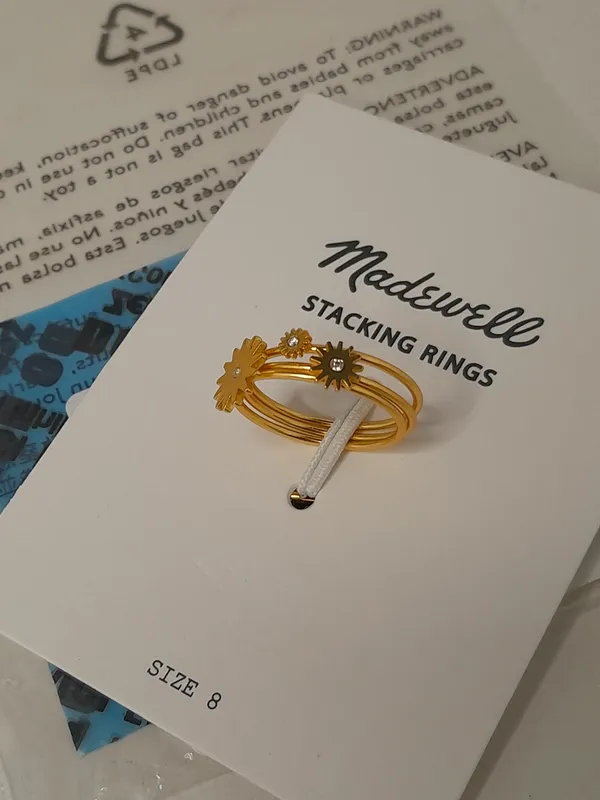 Madewell stacking Ring Set size 8 - Image 4