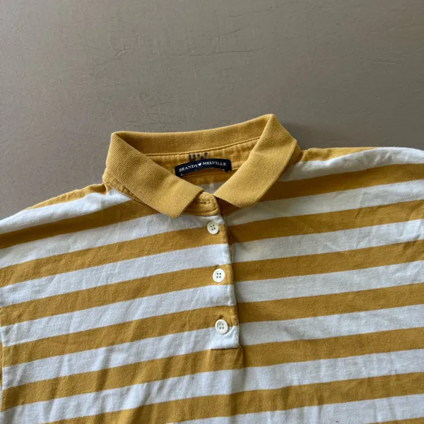 Brandy Melville Jonny Striped Long Sleeve Rugby Polo Shirt - Image 7