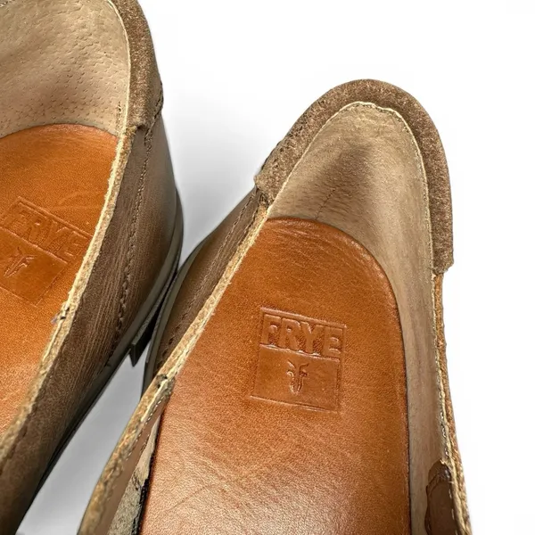 FRYE Gemma Ivy Low Lace Sneaker Taupe Brown Casual Leather Shoe Women's 9‎ M - Image 7