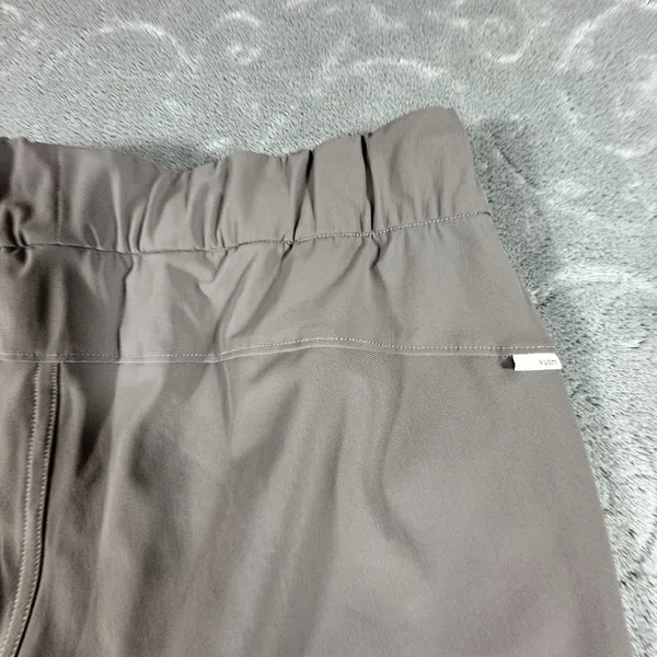 Vuori Miles Ankle Pants Women XS Chia Brown Tapered Joggers Zip Pocket Travel - Image 5