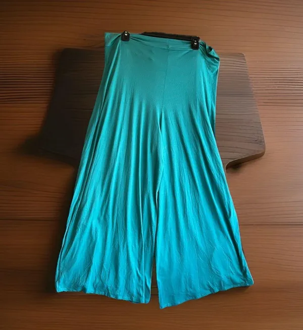 Freshwater Size XXL Bow Front Pull on Swim Suit Cover Up Pants Teal - Image 2