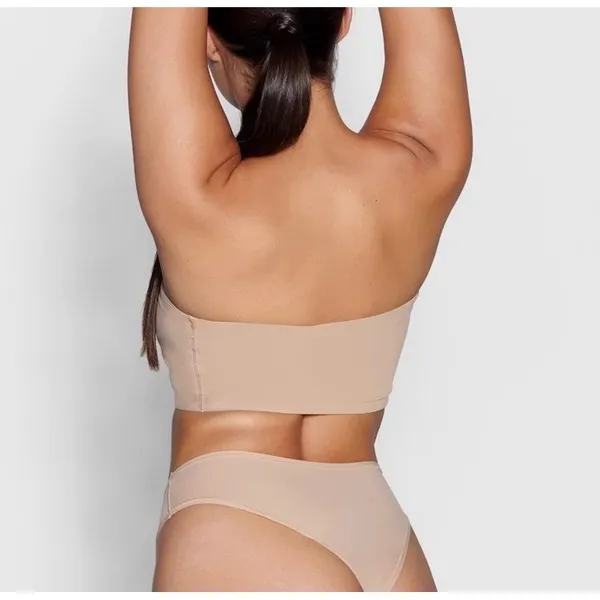 SKIMS Fits Everybody Bandeau Bra Clay BR-BND-2026 Tan Beige Womens Medium NWT - Image 2