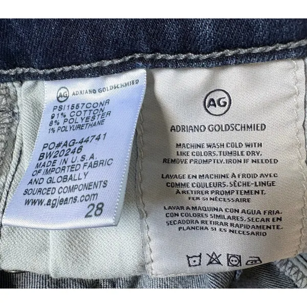 AG Adriano Goldschmied The Prima Crop Cigarette Jeans Dark Wash 28 PS1157CONR - Image 7