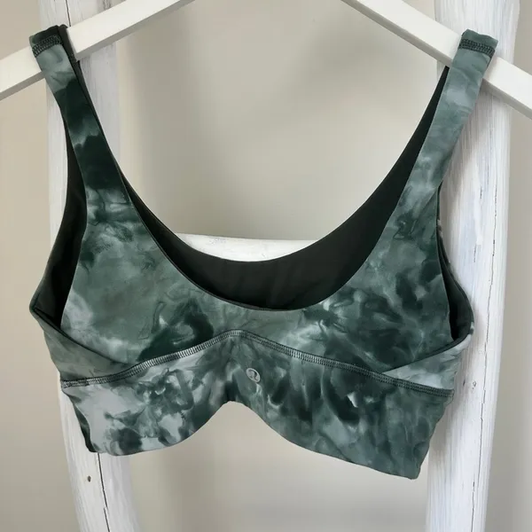 Lululemon Align Reversible Sports Bra Smoke Spruce Color Size 6 - Image 3