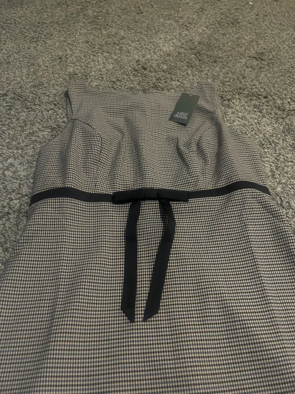 Wild Fable Elevate your style with this chic striped tan dress featuring elegant black accents. Perfect for any occasion, this dress offers a flattering fit and - Image 6