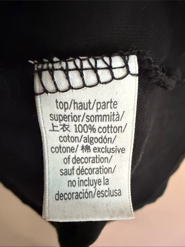 Victoria's Secret Black Script Logo Tee - Image 4