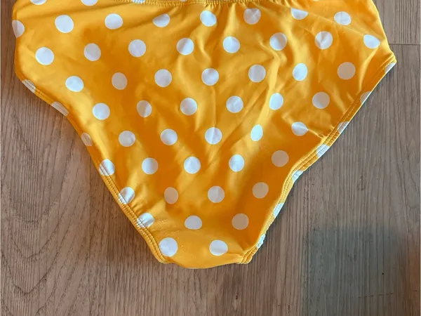 Younique Yellow and White Polka Dot Bikini Bottoms s new - Image 8