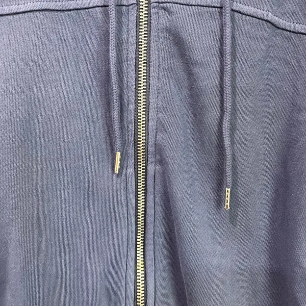Old Navy Hoodie Zip Up Blue Vintage Cropped Casual‎ Sweatshirt XL - Image 6