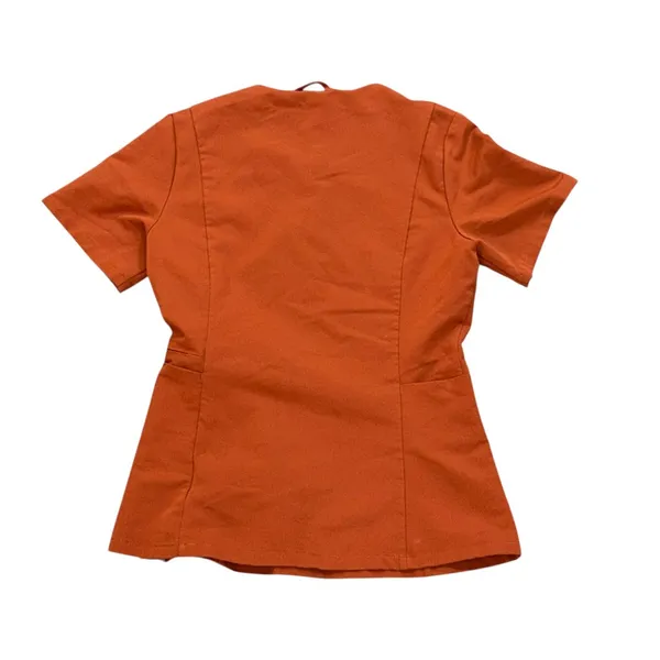 FIGS Auburn Orange Bristol‎ Slim Henley Scrub Top XXS Nurse Healthcare Uniform - Image 3