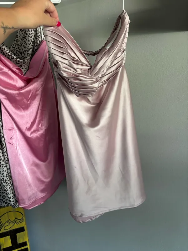 Princess Polly Mini Dress Pink Strapless - Image 3