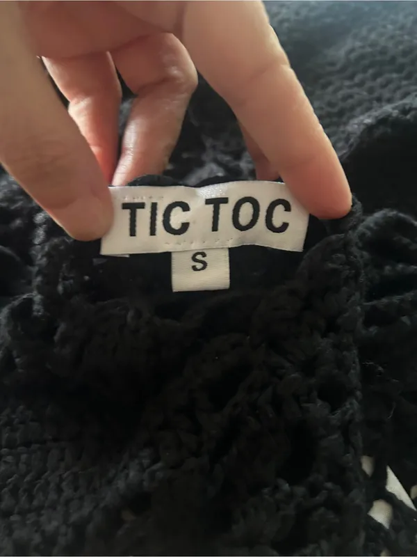 Black Crotchet Bodysuit Small - Image 3