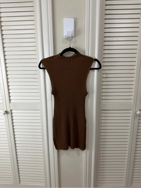 Skims Sheer Knit Mock Neck Tunic - Image 2