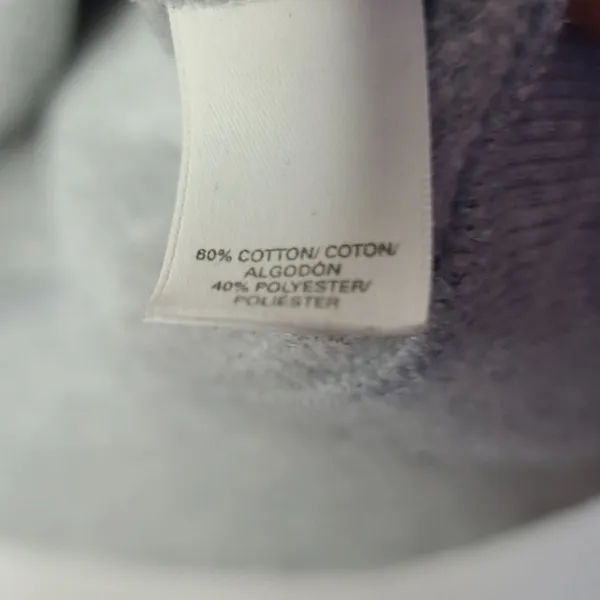 Victoria's Secret zip up hooded hoodie gray white sweatshirt Medium - Image 8