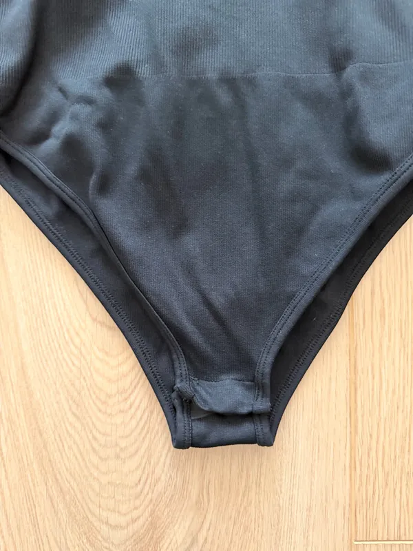 ASOS Black Long-Sleeve One-Piece Bodysuit - Image 2