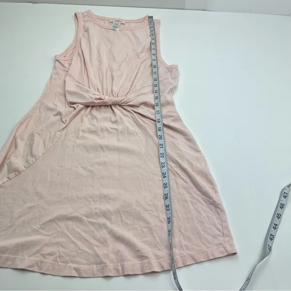 L*Space Baby Pink‎ Sleeveless Dress Womens Medium 100% Cotton Stretch *FLAWED - Image 9