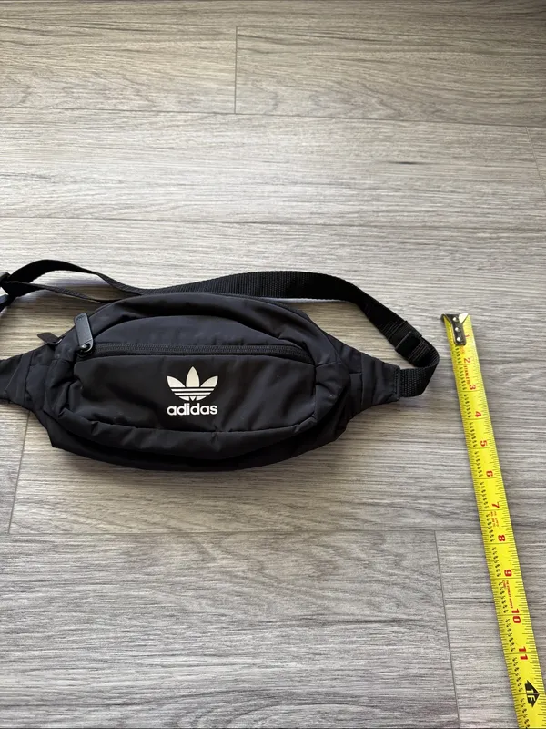 Adidas Black Trefoil Belt Bag - Image 8