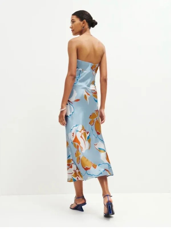 Reformation Joana Silk Dress - Image 4