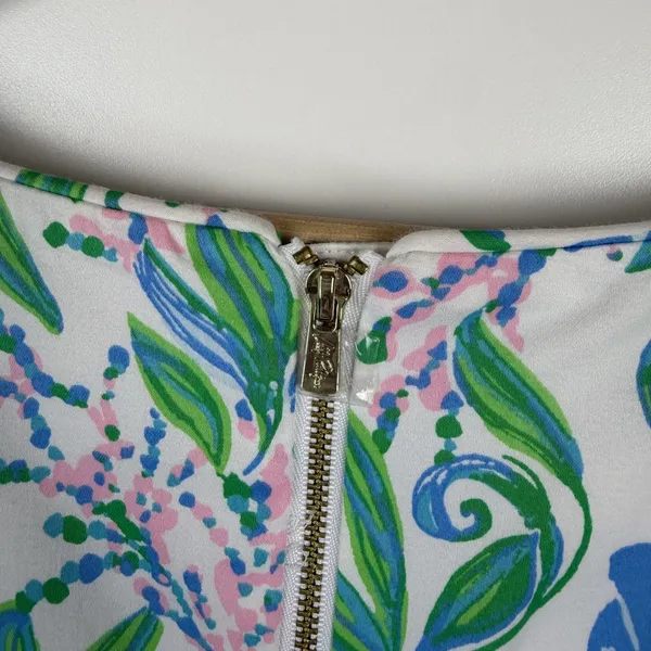 NWT Lilly Pulitzer The Lilly Shift Dress Sz 10 Just A Pinch Floral Preppy Resort - Image 4