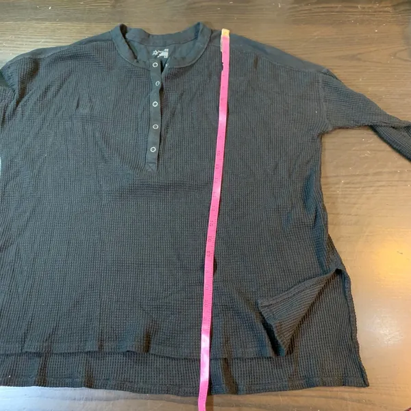 OFFLINE by Aerie‎ Waffle Knit Henley Top Long Sleeve Thumb Hole Small Cozy - Image 12
