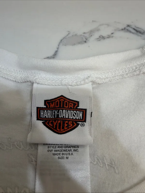 Harley Davidson white long sleeve shirt - Image 4