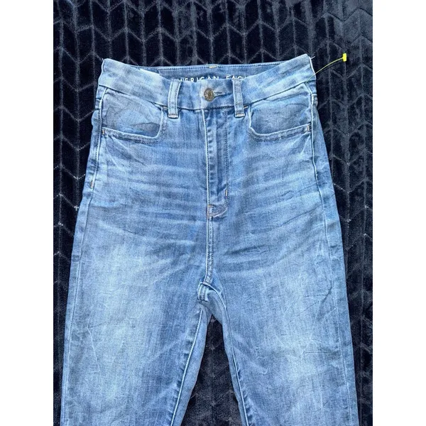 American Eagle‎ Women's Jeans Hi-Rise Next Level Stretch Denim Sz 4 - Image 2