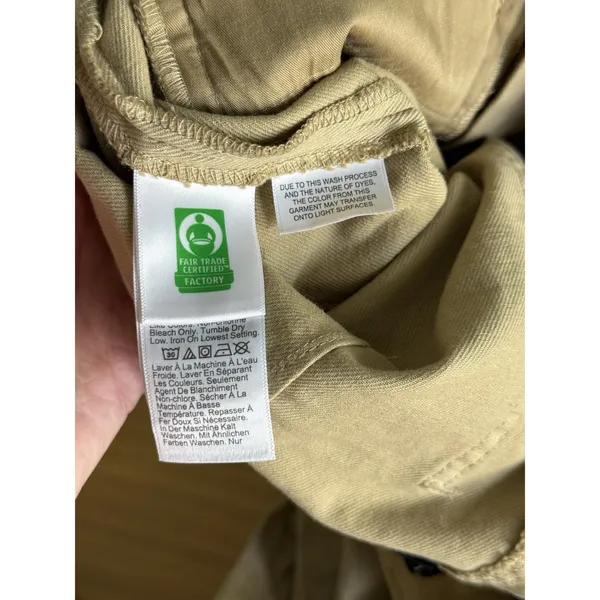 J.Crew Vintage Flare Pant Womens 28 Beige Buckthorn Washed Twill Trousers - Image 5