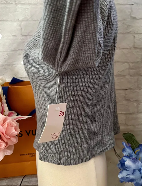SO NWT Waffle Knit Top - Image 6