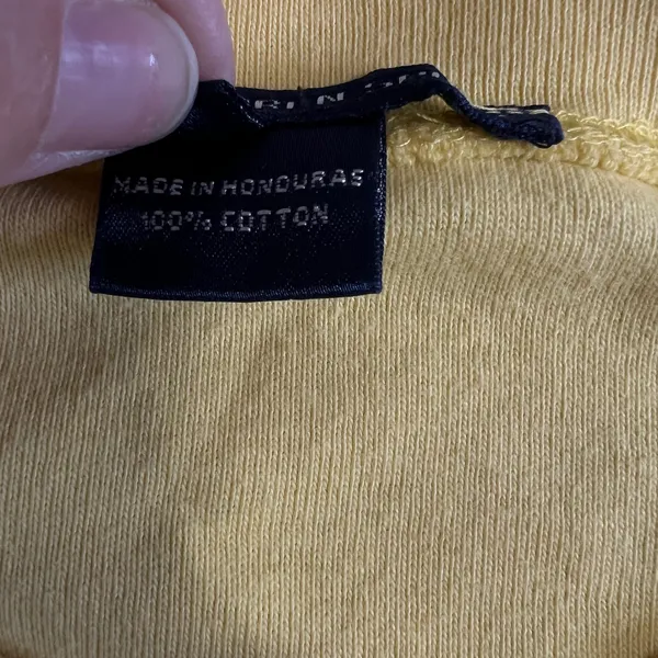 Ralph Lauren Sport Women Yellow Cotton Ribbed Crew Neck T-Shirt Size L Pony Logo - Image 4