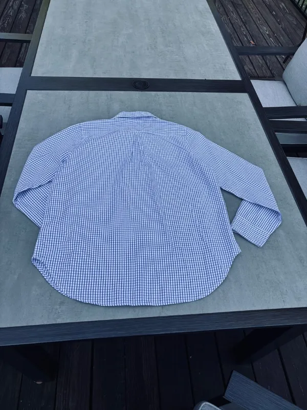 Ladies Large Old Navy Blue Check Blouse - never worn - Image 8