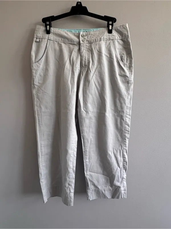 Columbia PFG Omni-Shade‎ Capri Pants Womens 6 Gray Fishing Outdoor - Image 3