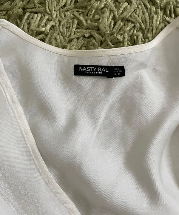 Nasty Gal White Tie Top - Image 3