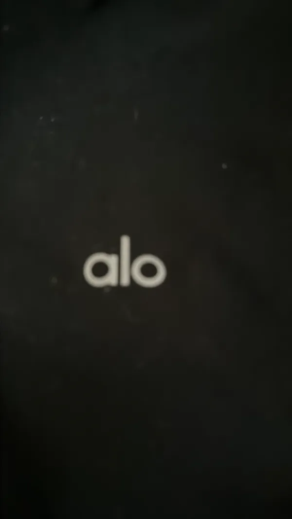Alo Yoga 1/2 Zip Rapid Black Pullover Alosoft XS - Image 5