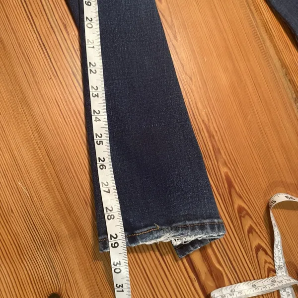 Levis 315 Jeans Womens 30 Blue Shaping Boot Cut Mid Rise Medium Dark‎ Wash Denim - Image 9