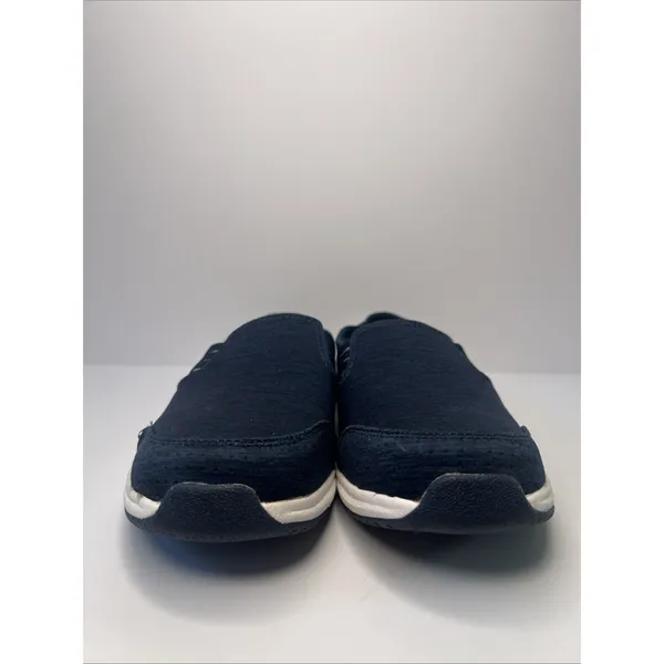 Skechers Women's 8.5 Navy Relaxed Fit Air-Cooled Memory Foam Slip On Shoes - Image 7