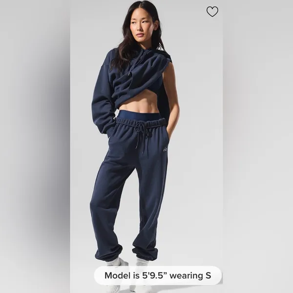 Alo Yoga NWT Accolade High Waist Jogger Sweatpants Navy Blue Size L - Image 6