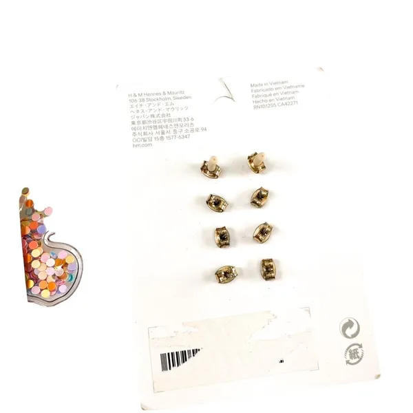 Forever 21 & H&M Earring Bundle Confetti Butterfly Dangle & Stud Earrings Trendy - Image 5